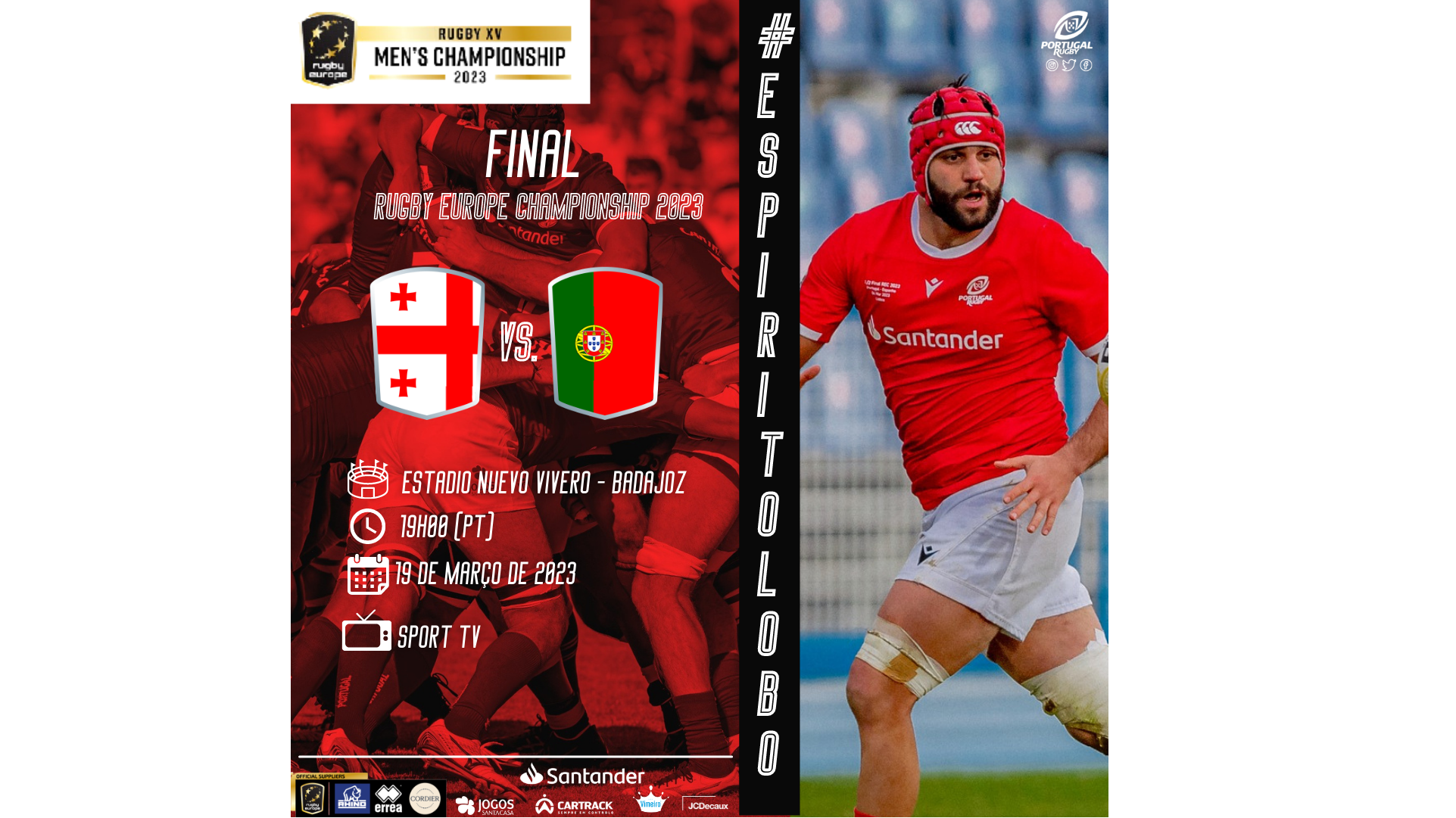 Jogo de rugby entre a geórgia e o conceito de portugal para o torneio de  rugby